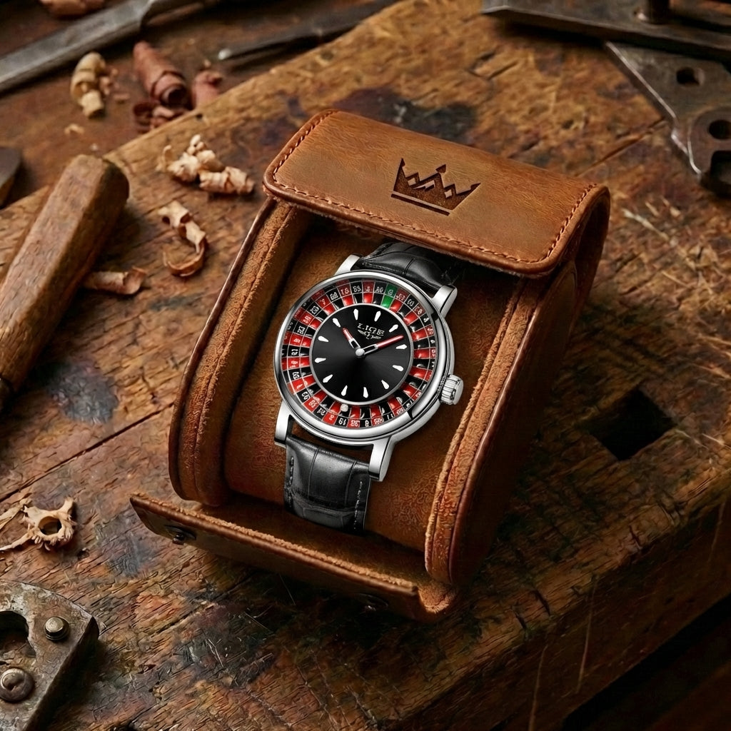 Herren Casino Roulette Wheel Uhr
