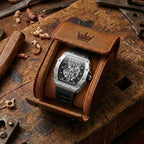 Herren Steampunk Skeleton Uhr