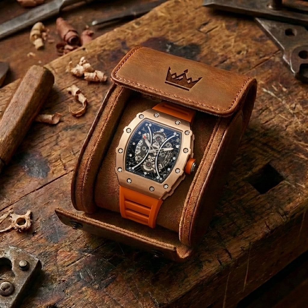 Herren Hollow Barrel Luminous Wasserdicht Uhr