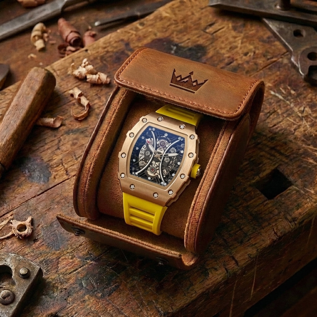 Herren Hollow Barrel Luminous Wasserdicht Uhr