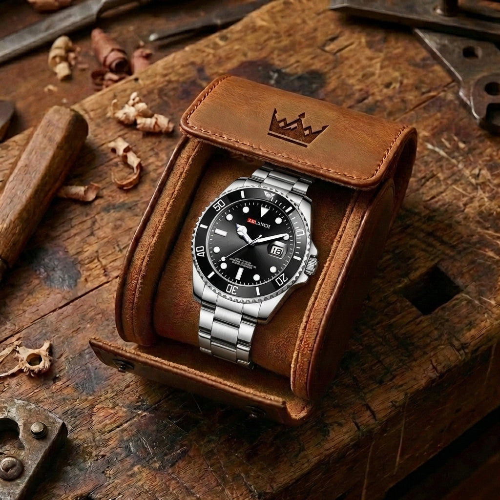 Herren Edelstahl Sport Uhr