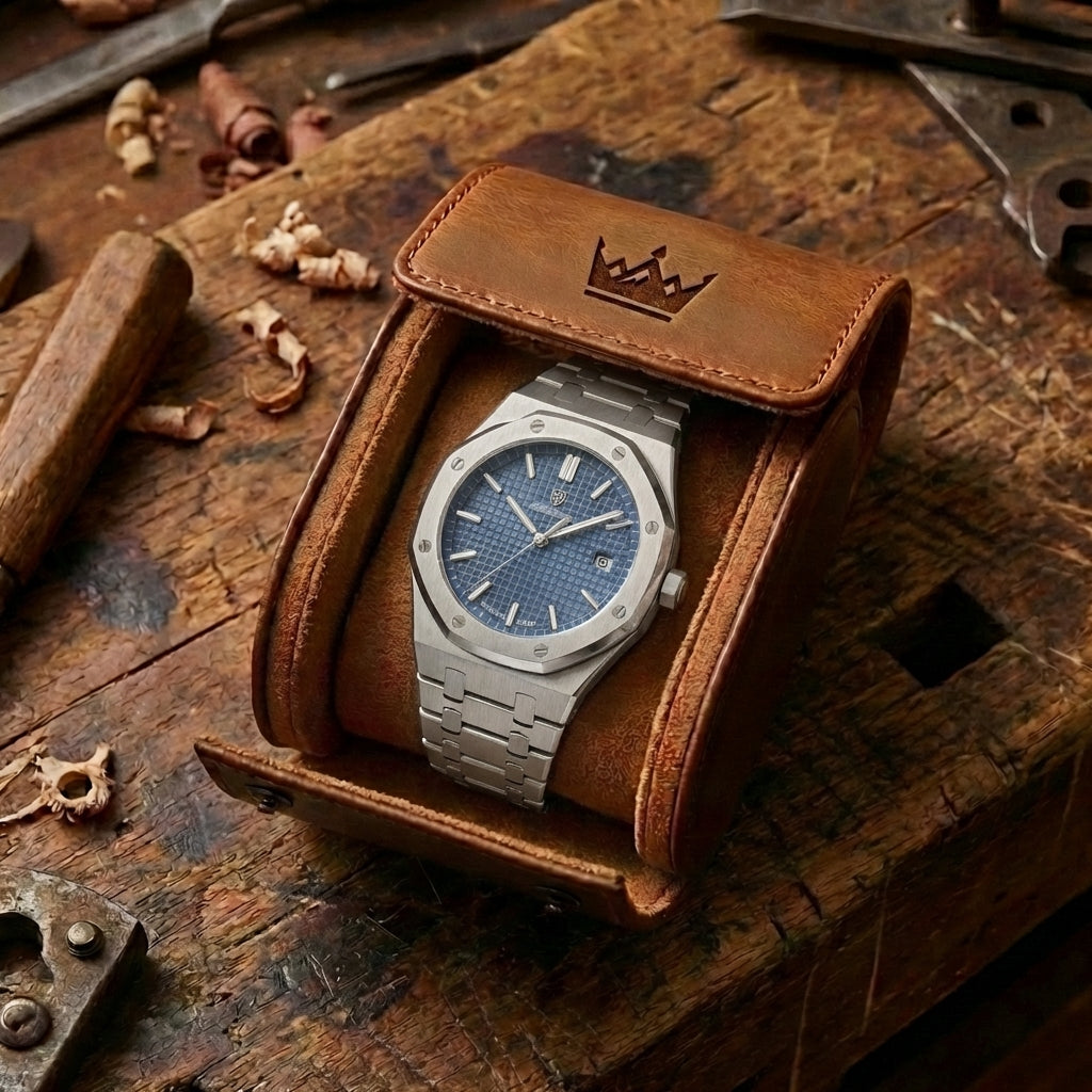 Herren Minimalist Stahl Quartz Uhr