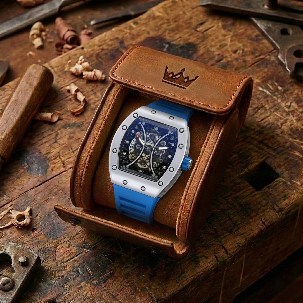 Herren Hollow Barrel Luminous Automatik Uhr
