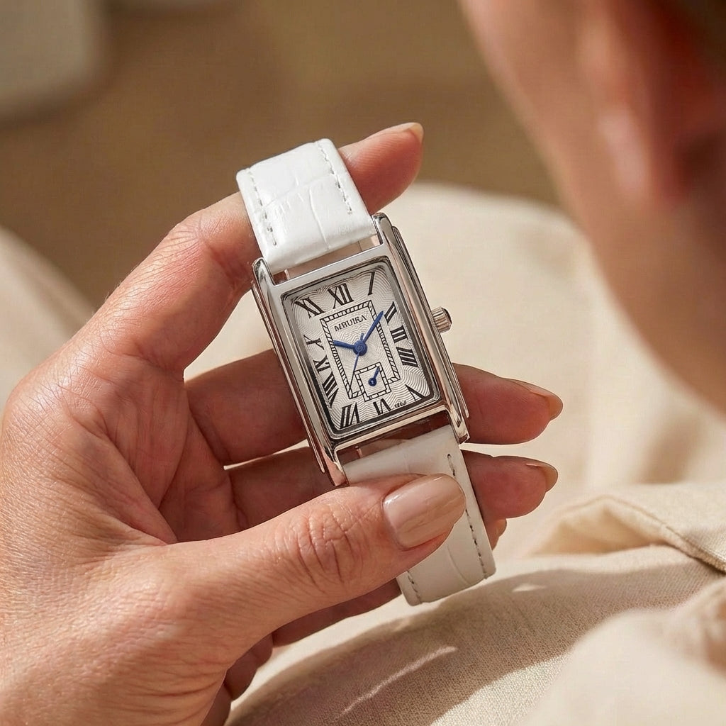 Damen Retro Casual Lederarmband Uhr