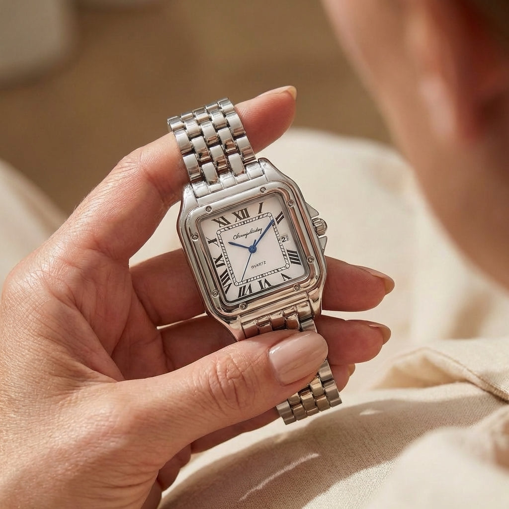 Damen Milan Mesh Band Kleid Uhr