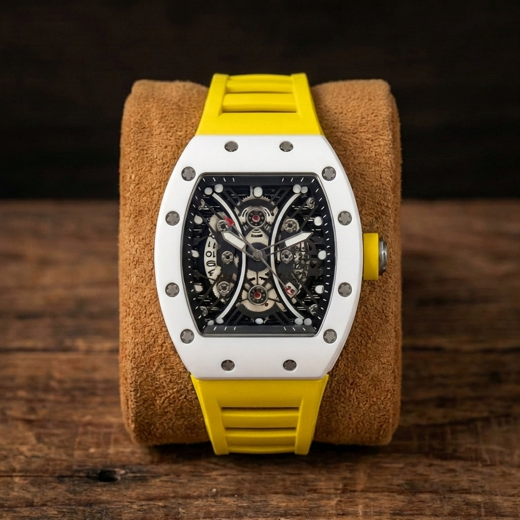 Herren Hollow Barrel Luminous Automatik Uhr