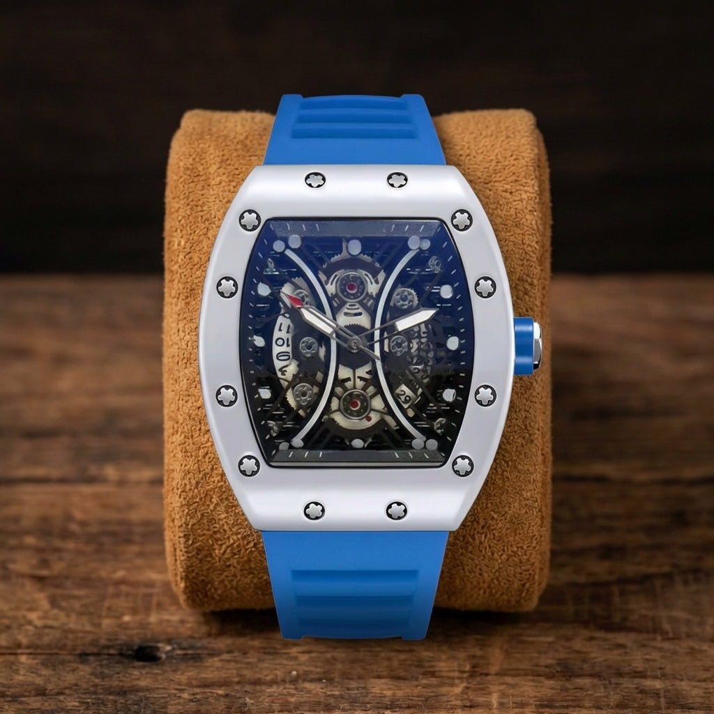 Herren Hollow Barrel Luminous Automatik Uhr