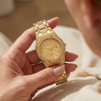 Damen Automatische Gold Kleid Uhr