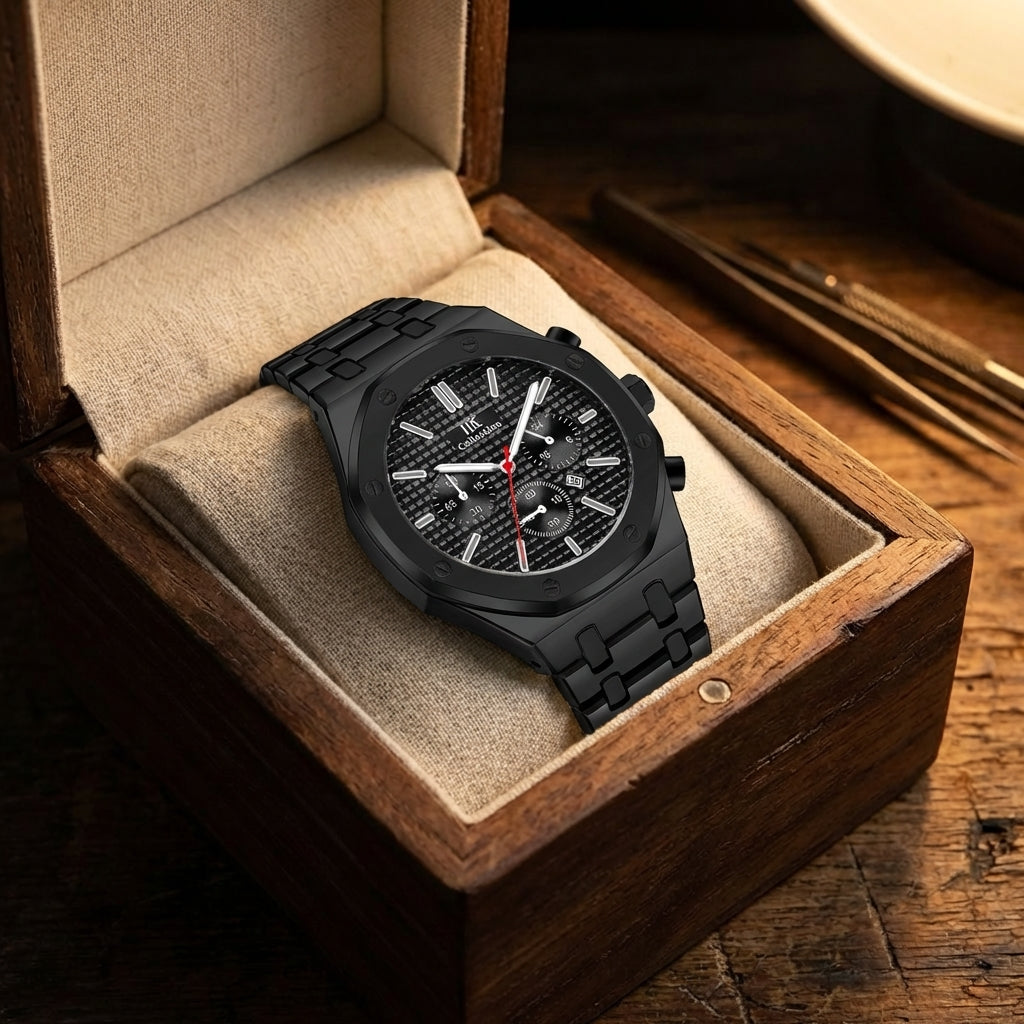 Damen Zierliche Goldfarbene Quarz Uhr