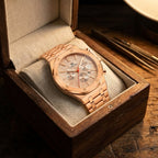 Damen Zierliche Goldfarbene Quarz Uhr