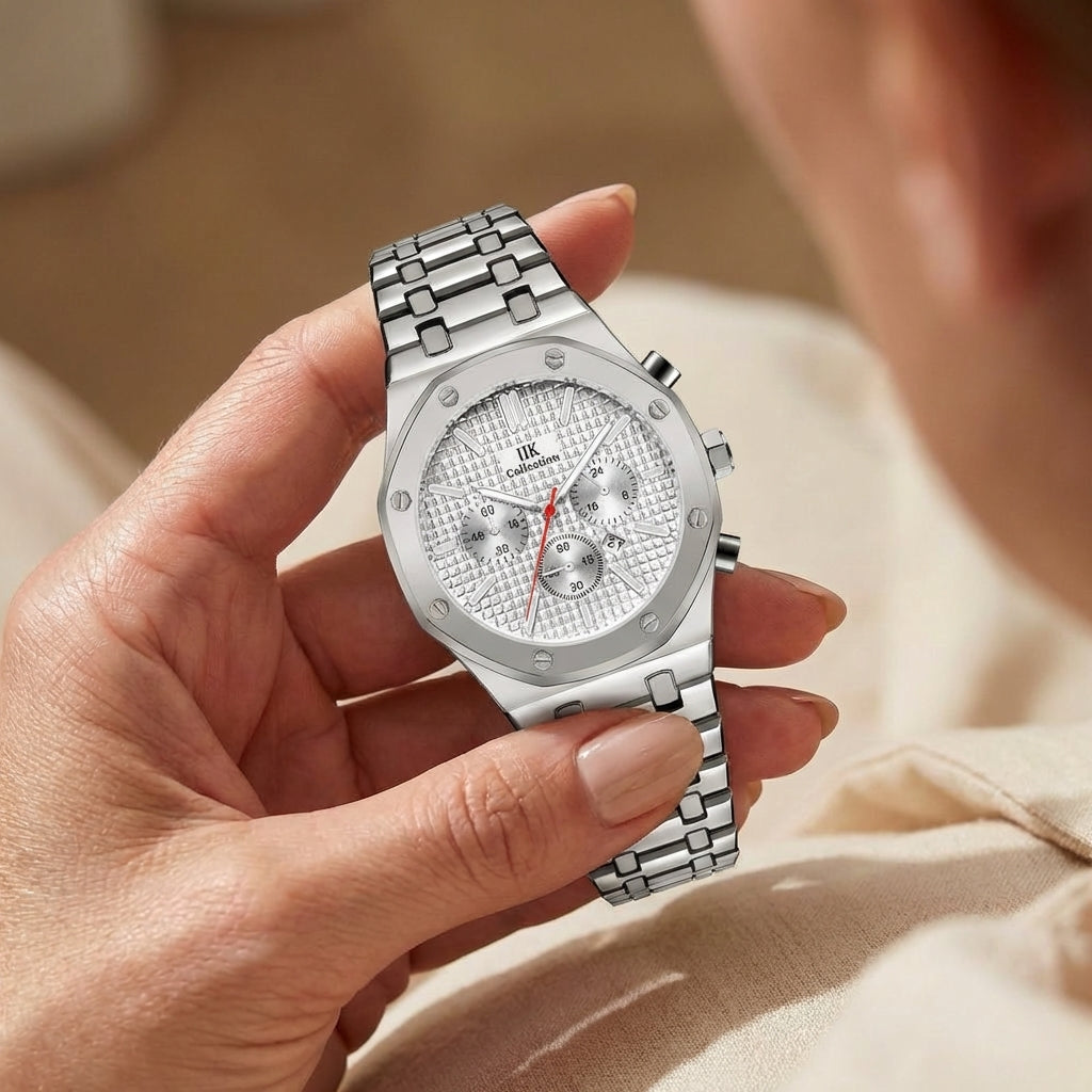 Damen Zierliche Goldfarbene Quarz Uhr