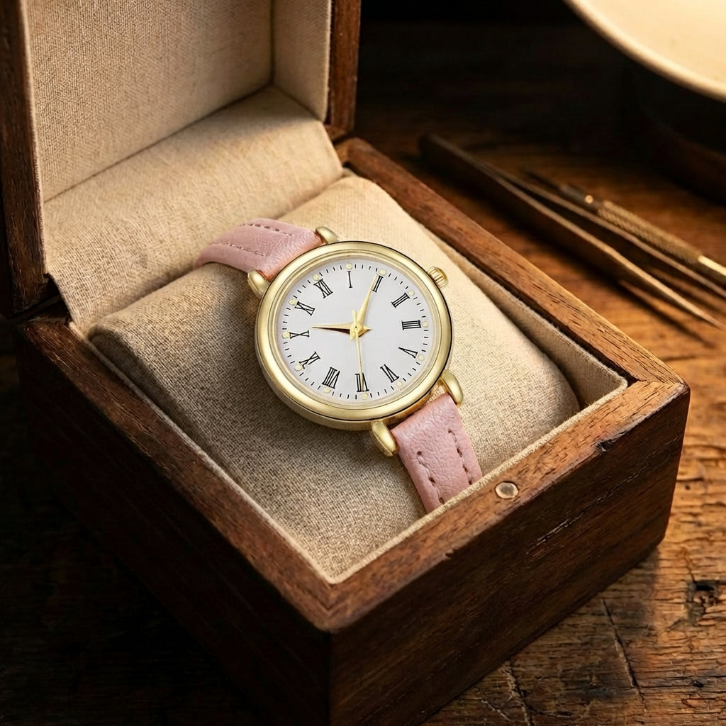 Damen Exquisite Elegante Studenten Quarz Uhr