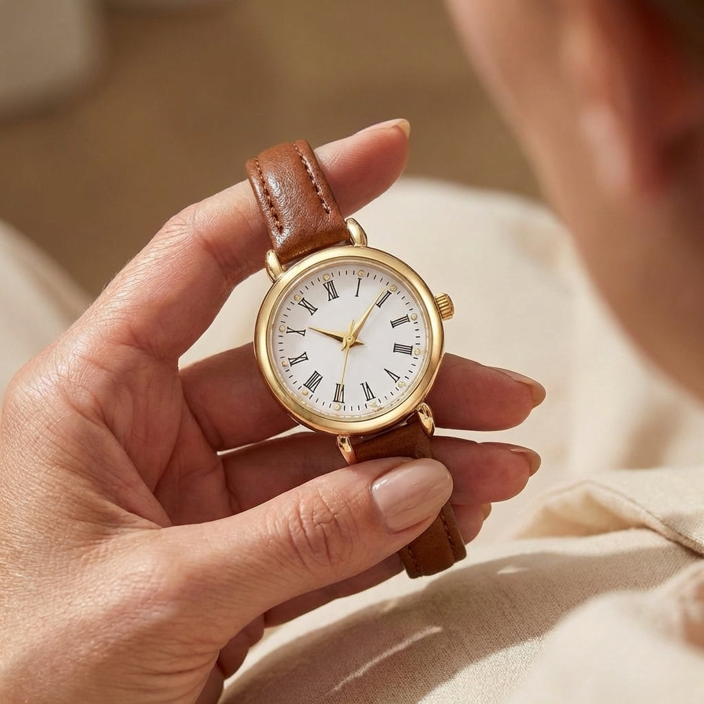 Damen Exquisite Elegante Studenten Quarz Uhr