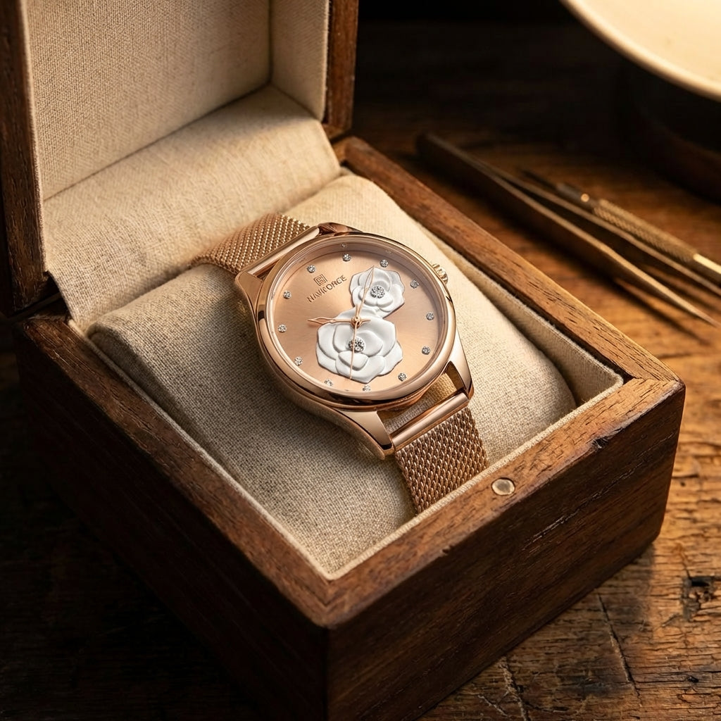 Damen Einfache Casual Wasserdichte Quarz Uhr