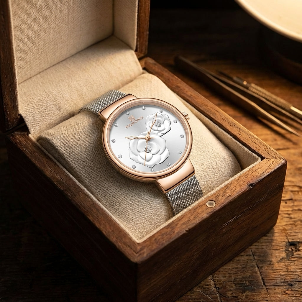 Damen Einfache Casual Wasserdichte Quarz Uhr