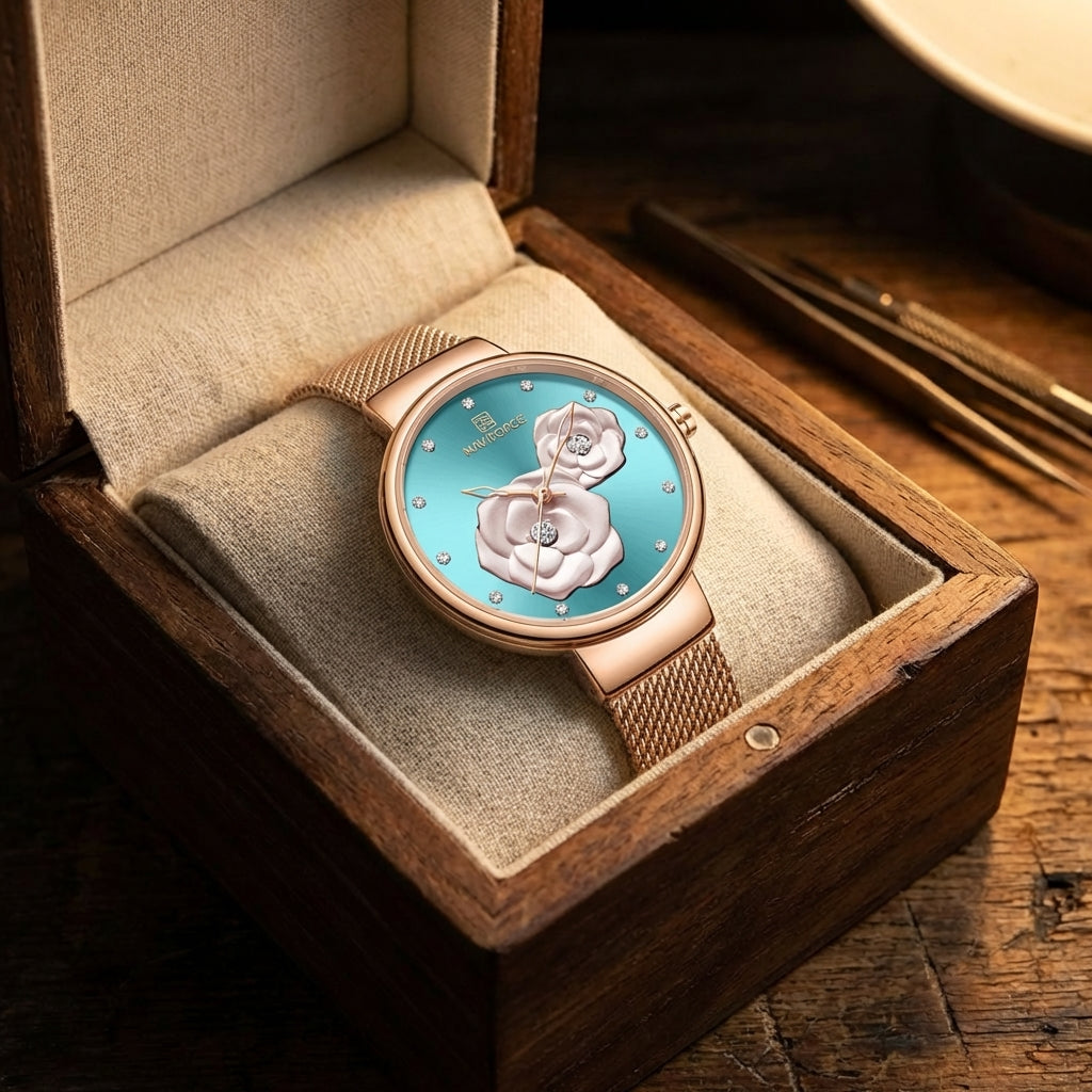 Damen Einfache Casual Wasserdichte Quarz Uhr