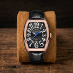 Herren Luminous Lederarmband Quartz Uhr