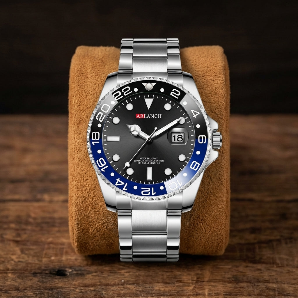 Herren Edelstahl Sport Uhr