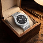 Damen Silber Automatische Quarz Uhr