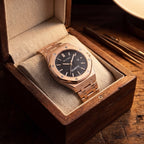 Damen Roségold Automatische Quarz Uhr