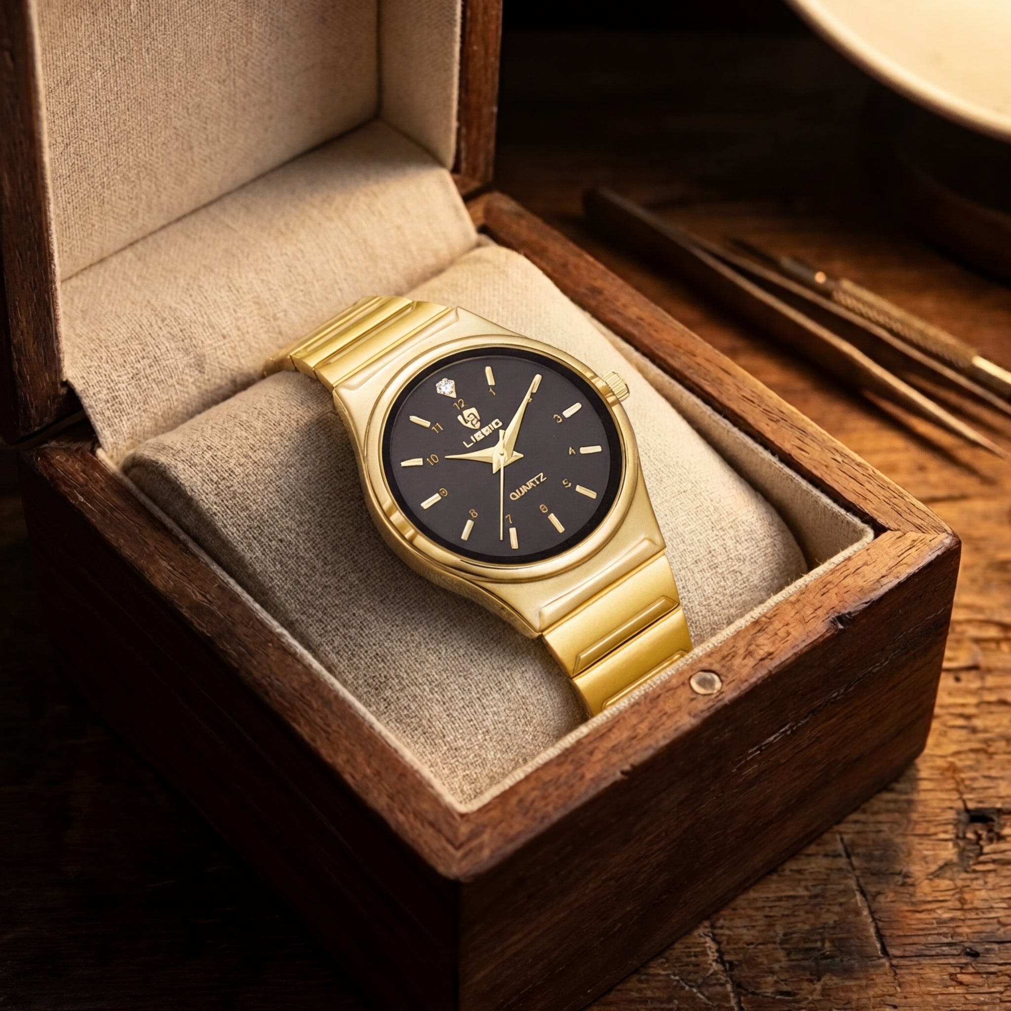 Damen Leuchtende Casual Paar Quarz Uhr