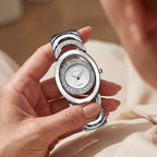 Damen Elegante Diamant Stahlband Uhr