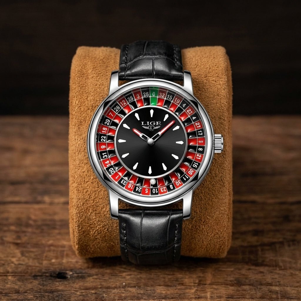 Herren Casino Roulette Wheel Uhr