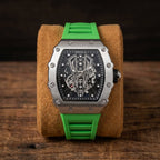Herren Steampunk Skeleton Uhr