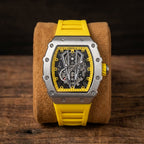 Herren Steampunk Skeleton Uhr