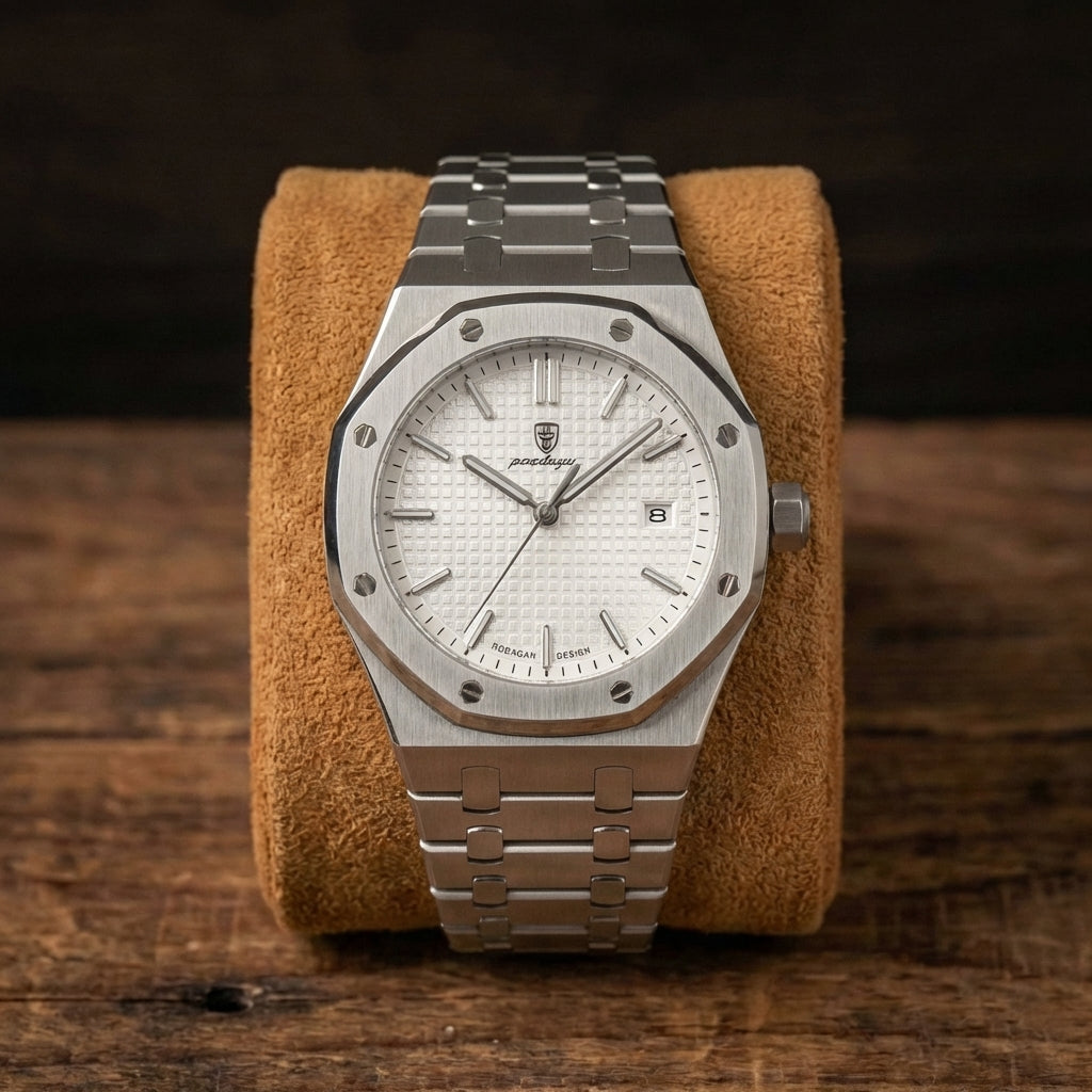 Herren Minimalist Stahl Quartz Uhr