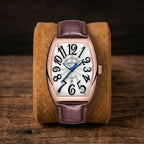 Herren Luminous Lederarmband Quartz Uhr